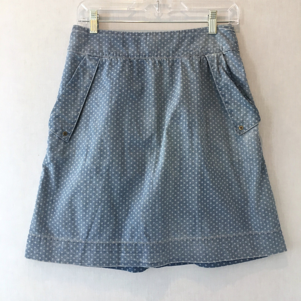 Anthropologie Size 6 Holding Horses denim skirt - Picture 6 of 8